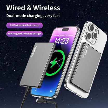 Ultra-Slim Wireless Magnetic Power Bank